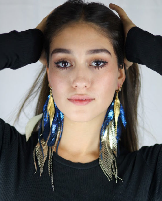 Aretes Maxi Shinyblue
