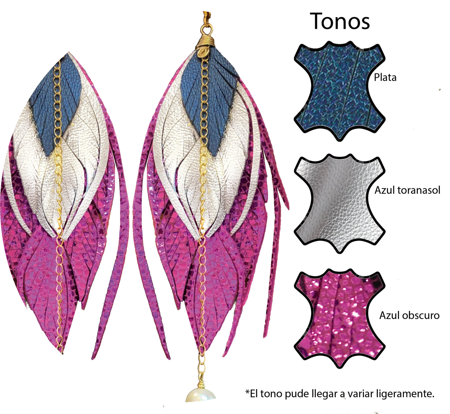 Aretes Multi Medianos Destiny Rosa