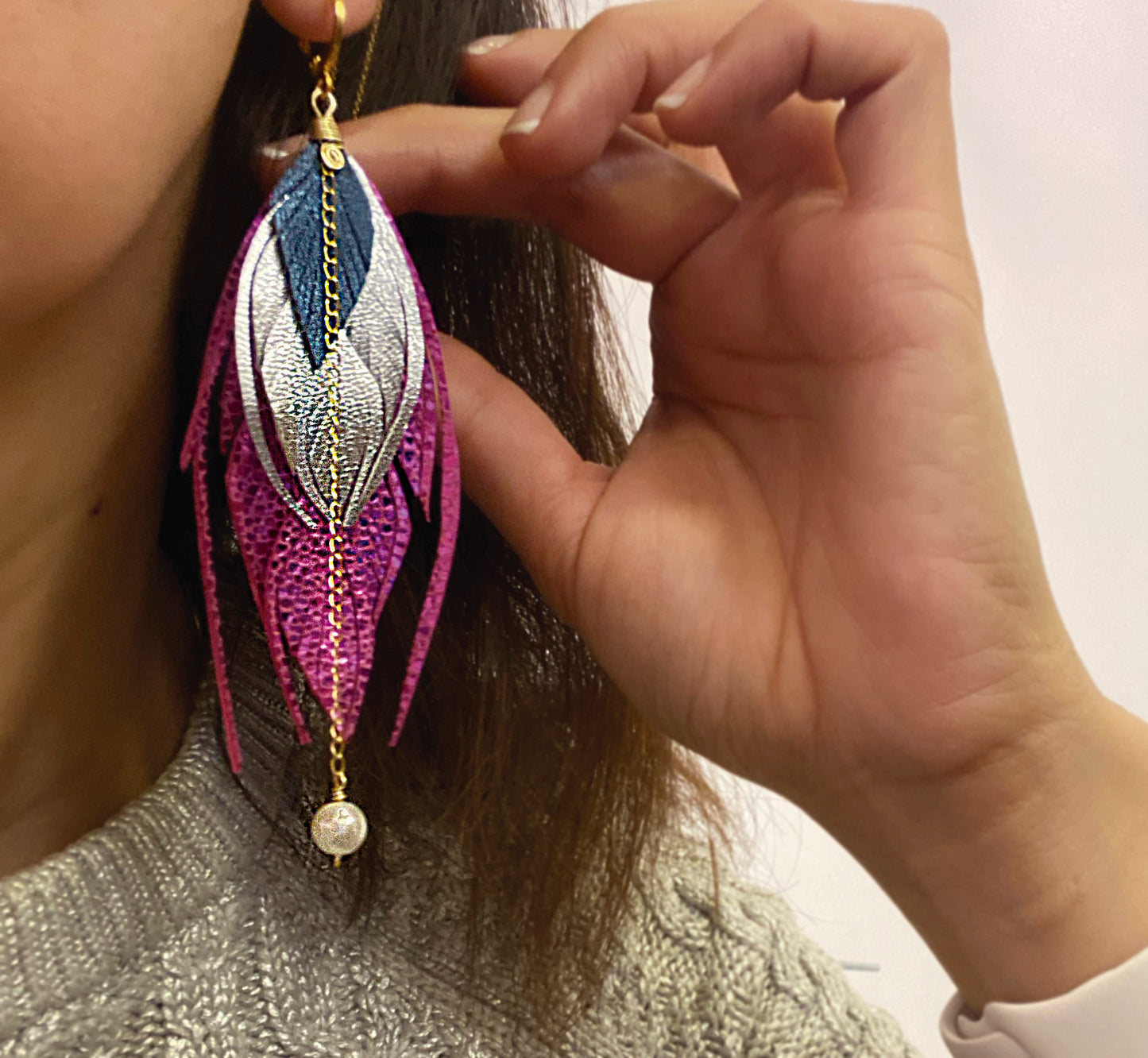 Aretes Multi Medianos Destiny Rosa