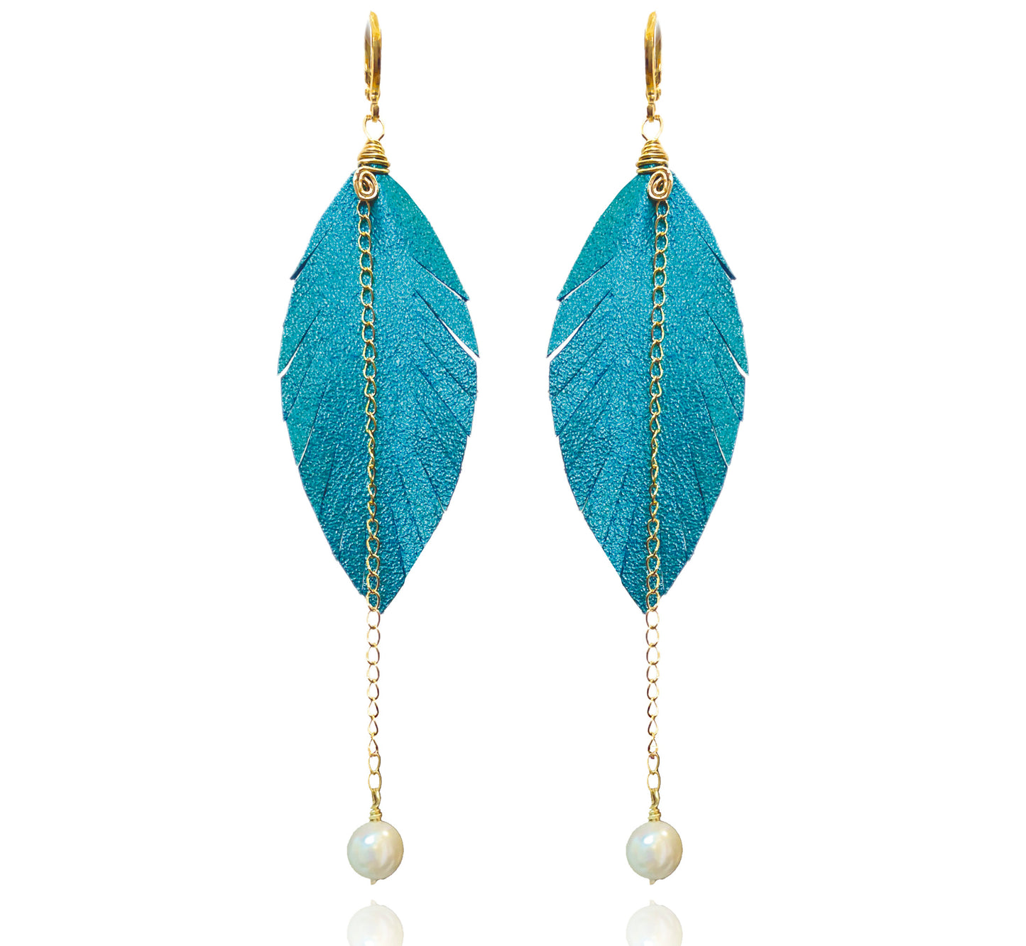 Aretes Monopluma Mallorca Azul