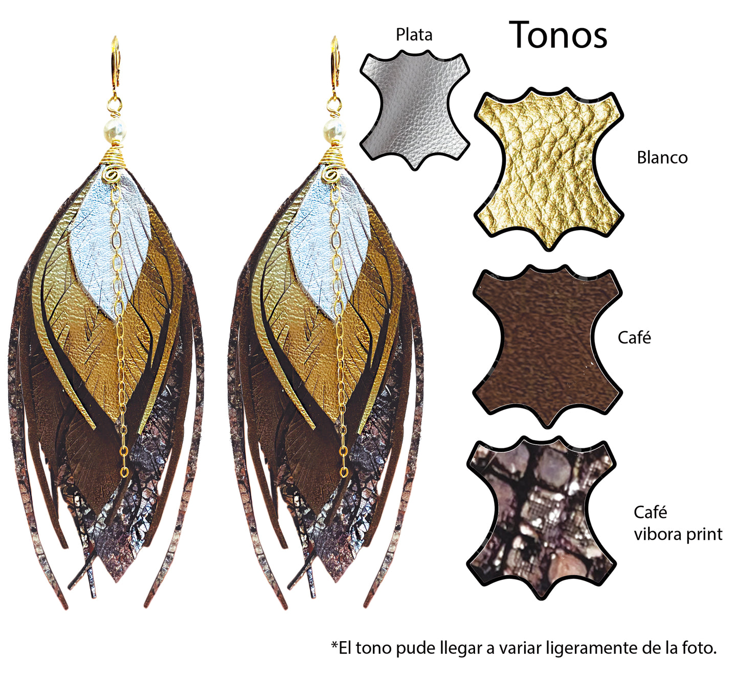 Aretes Multipluma Chico Tailandia