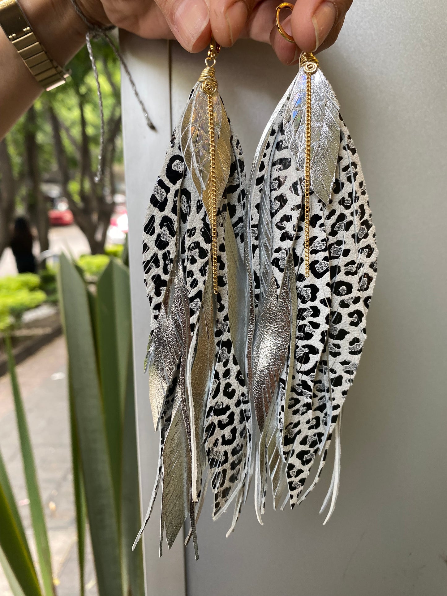 Aretes MAXI animal print