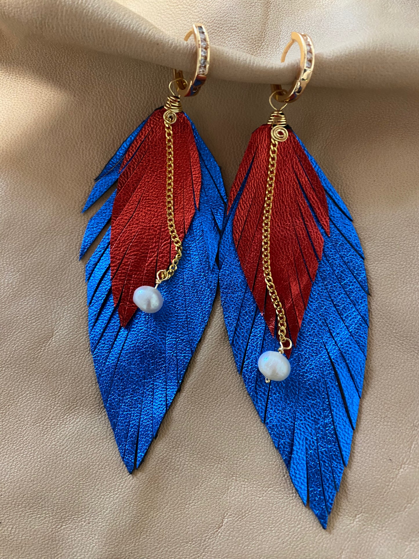 Aretes Gypsy electric blue