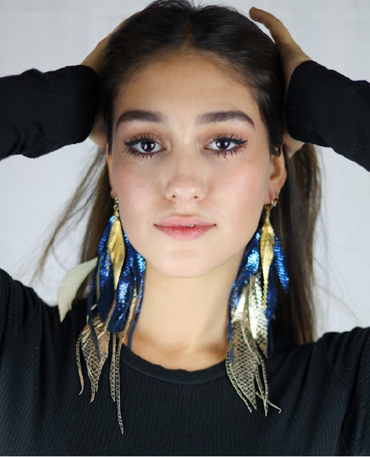 Aretes Maxi Shinyblue