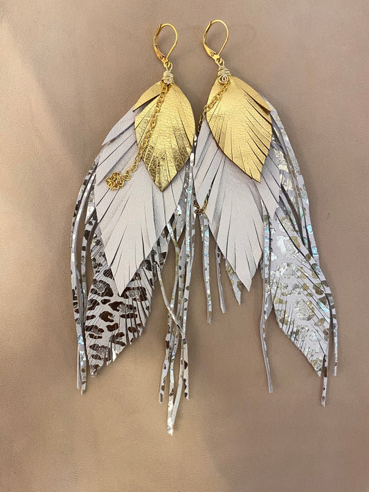 Aretes Melisa medianos Animal Print