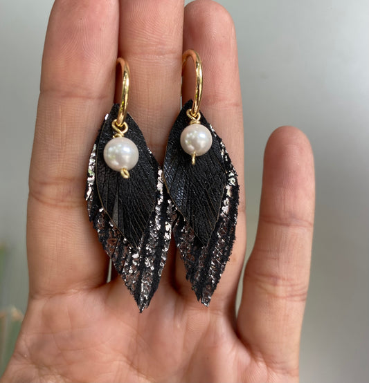 Aretes MINI negros
