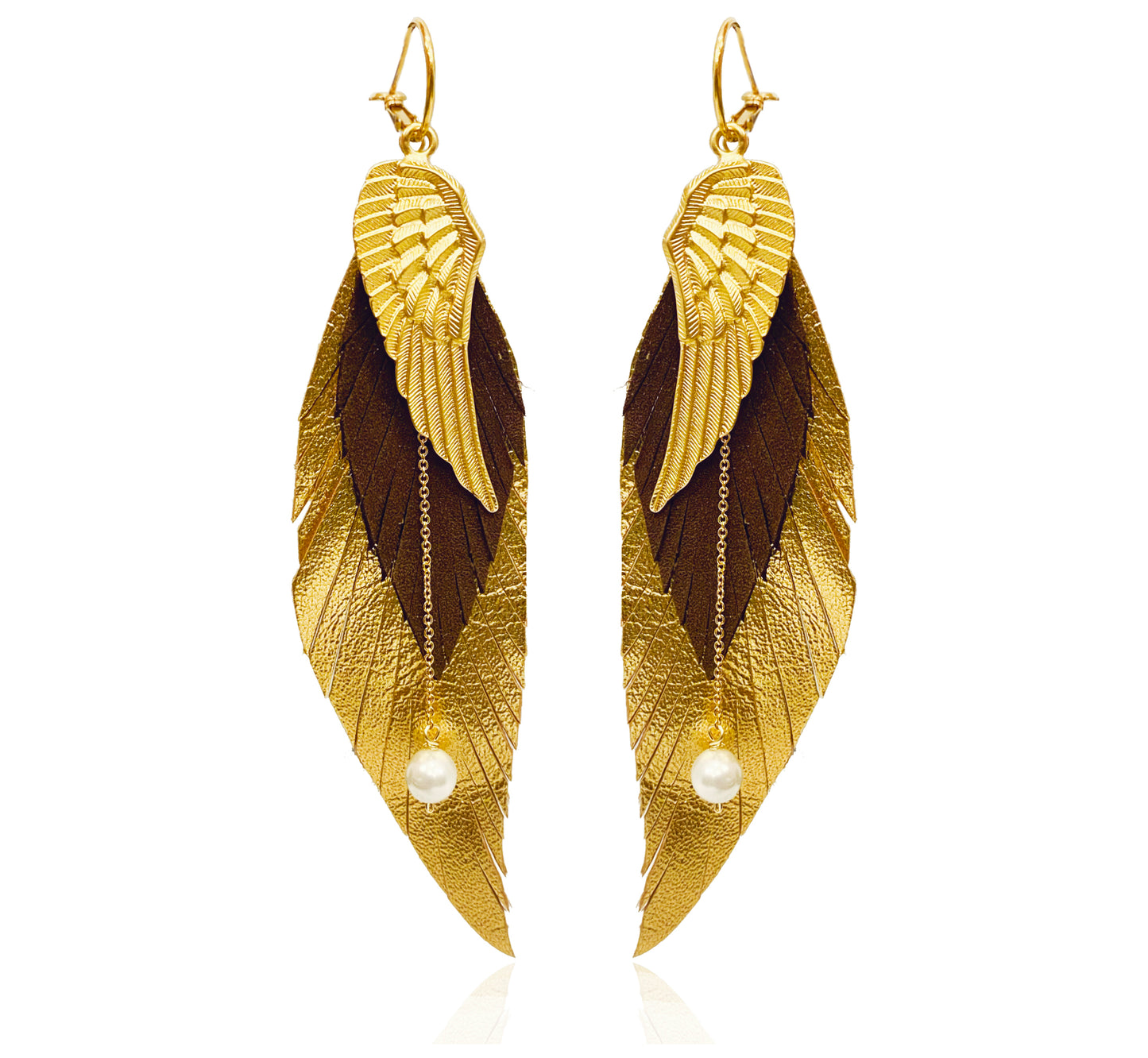Aretes Ángel café