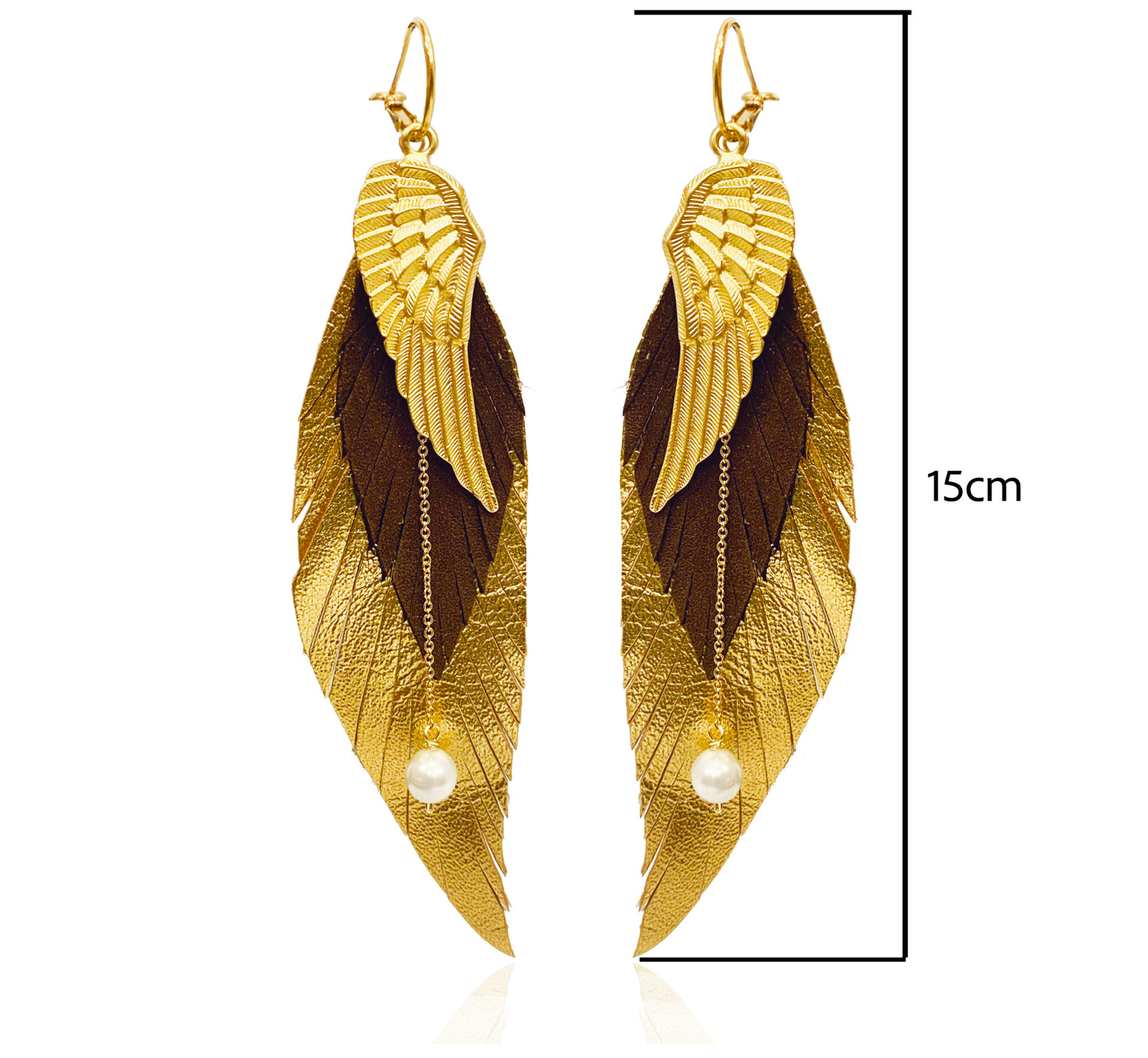 Aretes Ángel café