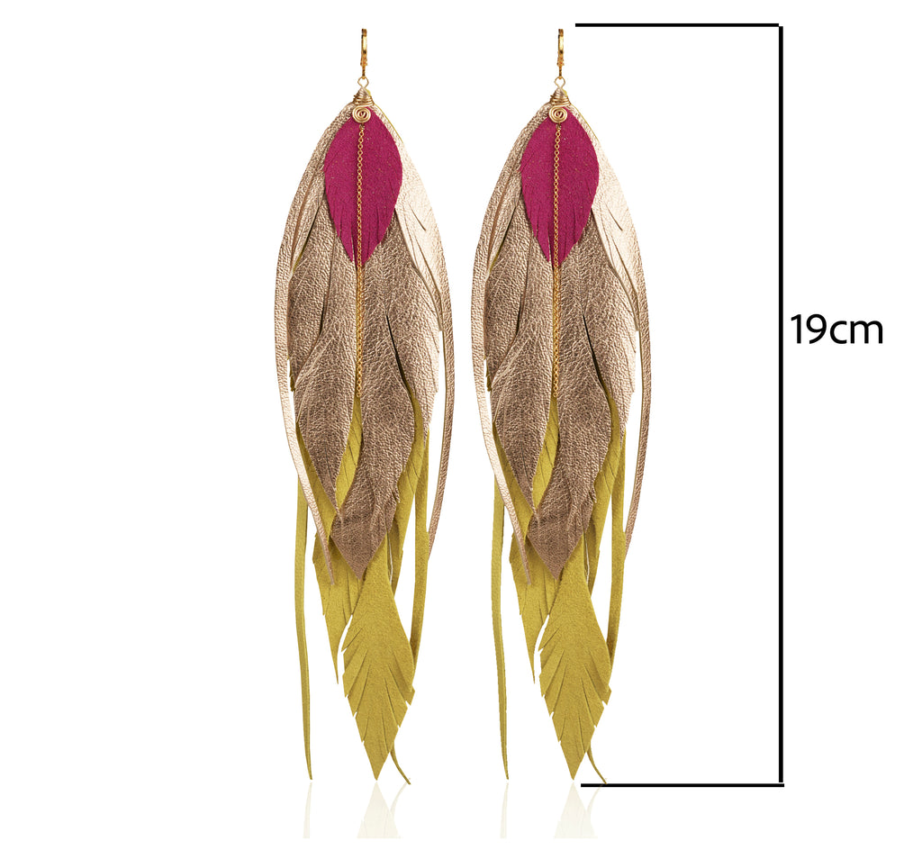 Aretes Maxi Canario Champagne