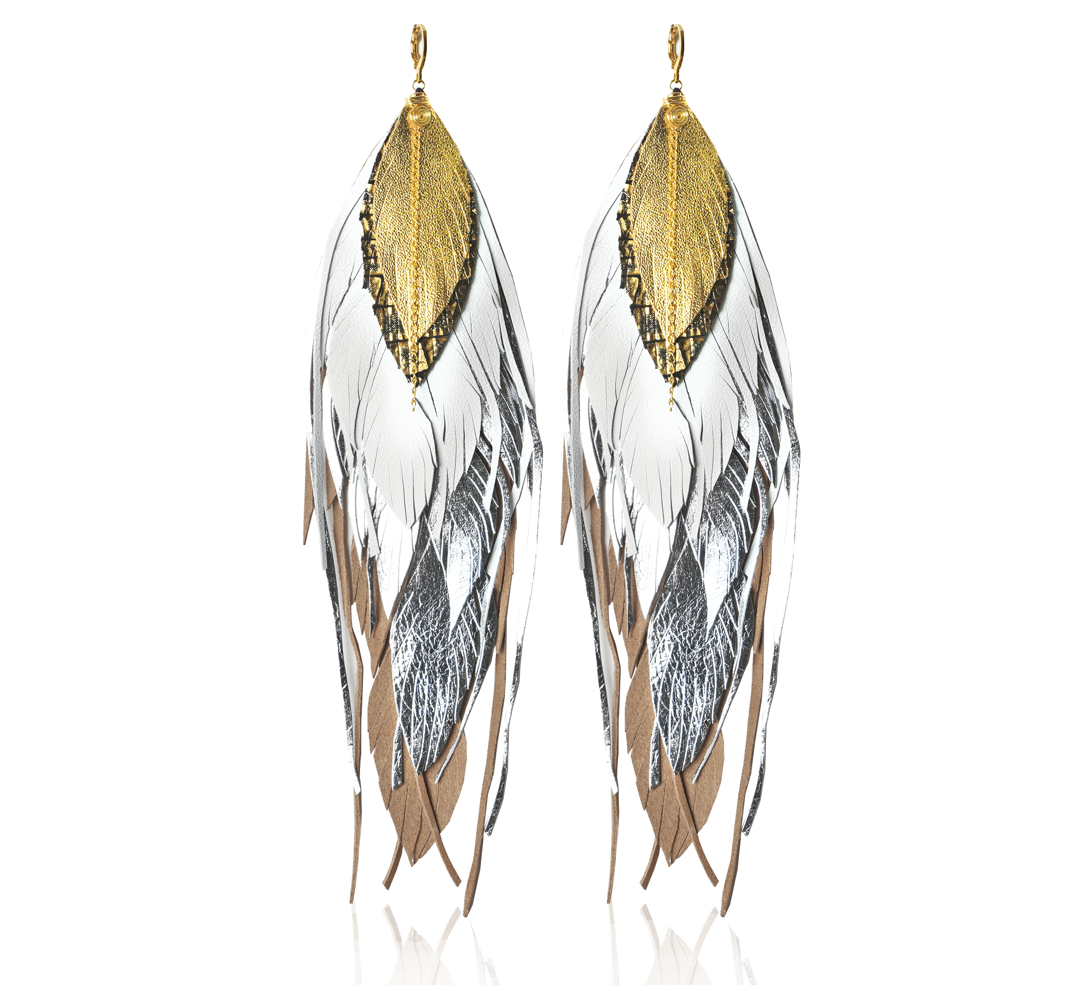 Aretes Maxi Garza Blanca