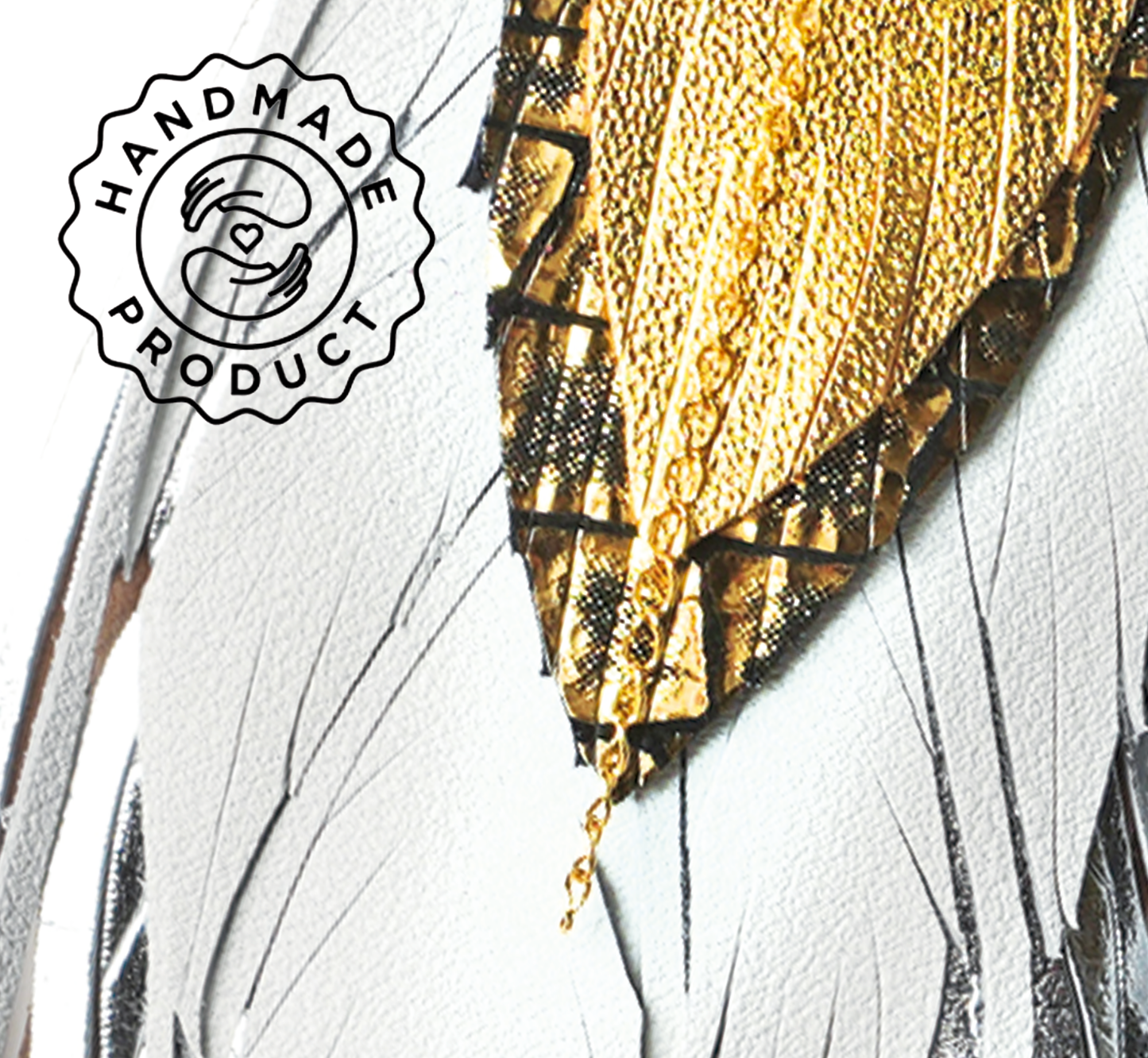 Aretes Maxi Garza Blanca