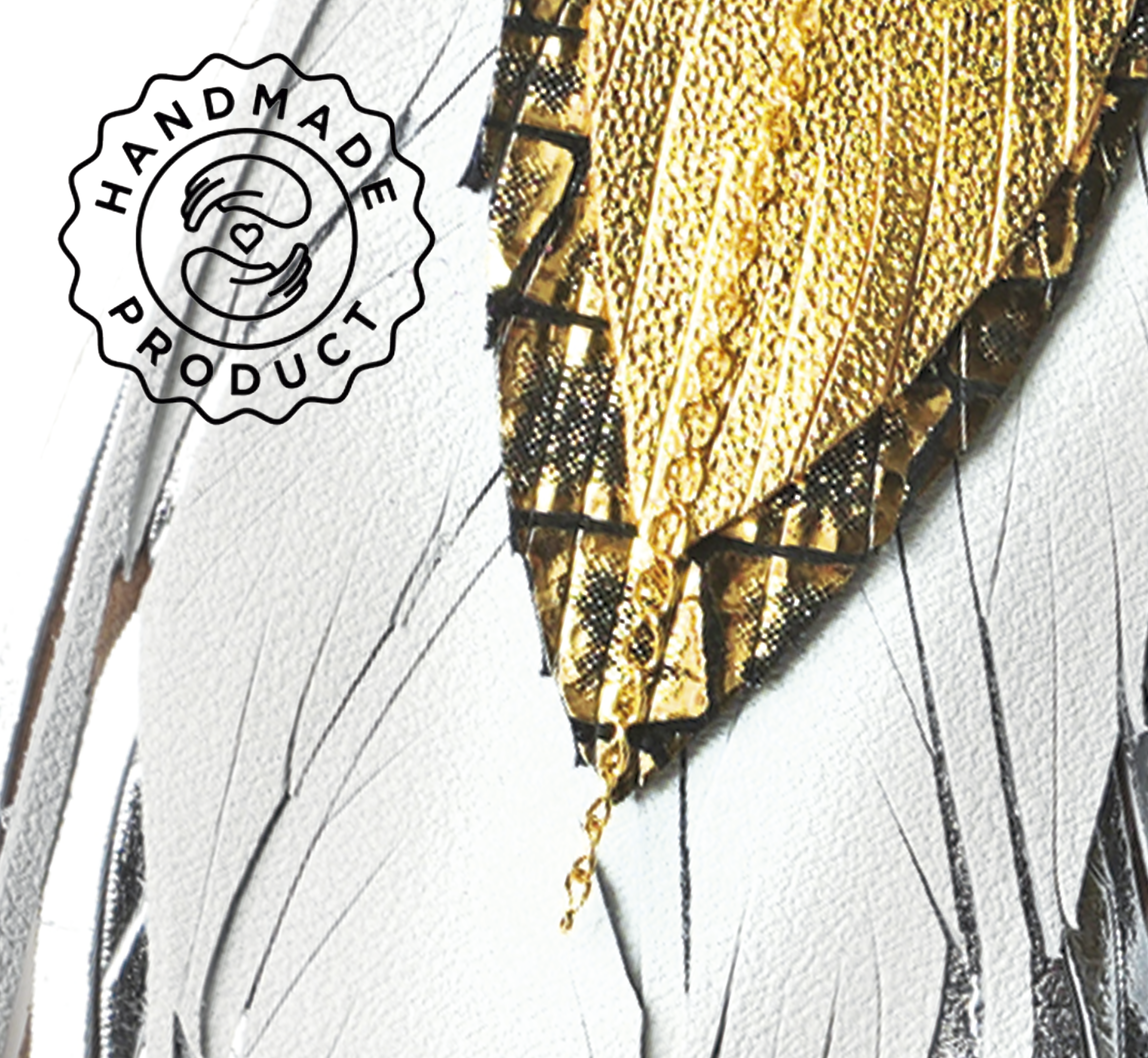 Aretes Maxi Garza Blanca