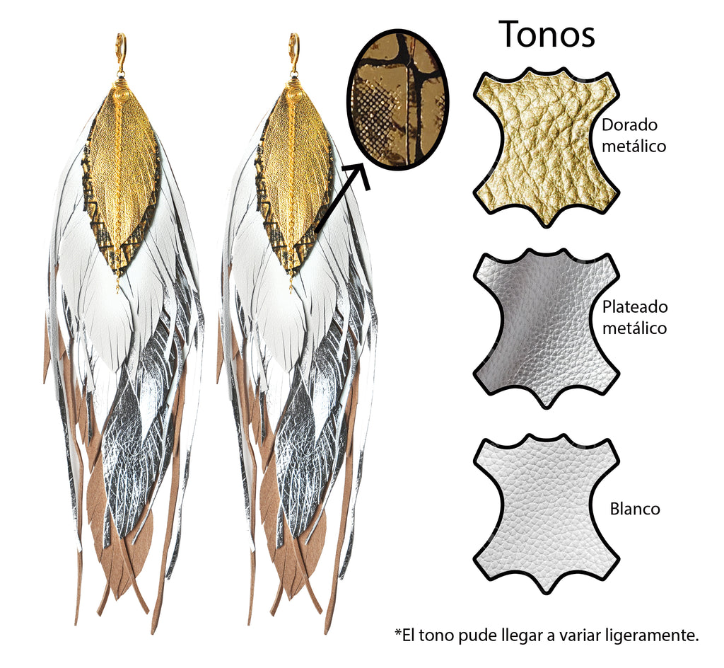 Aretes Maxi Garza Blanca