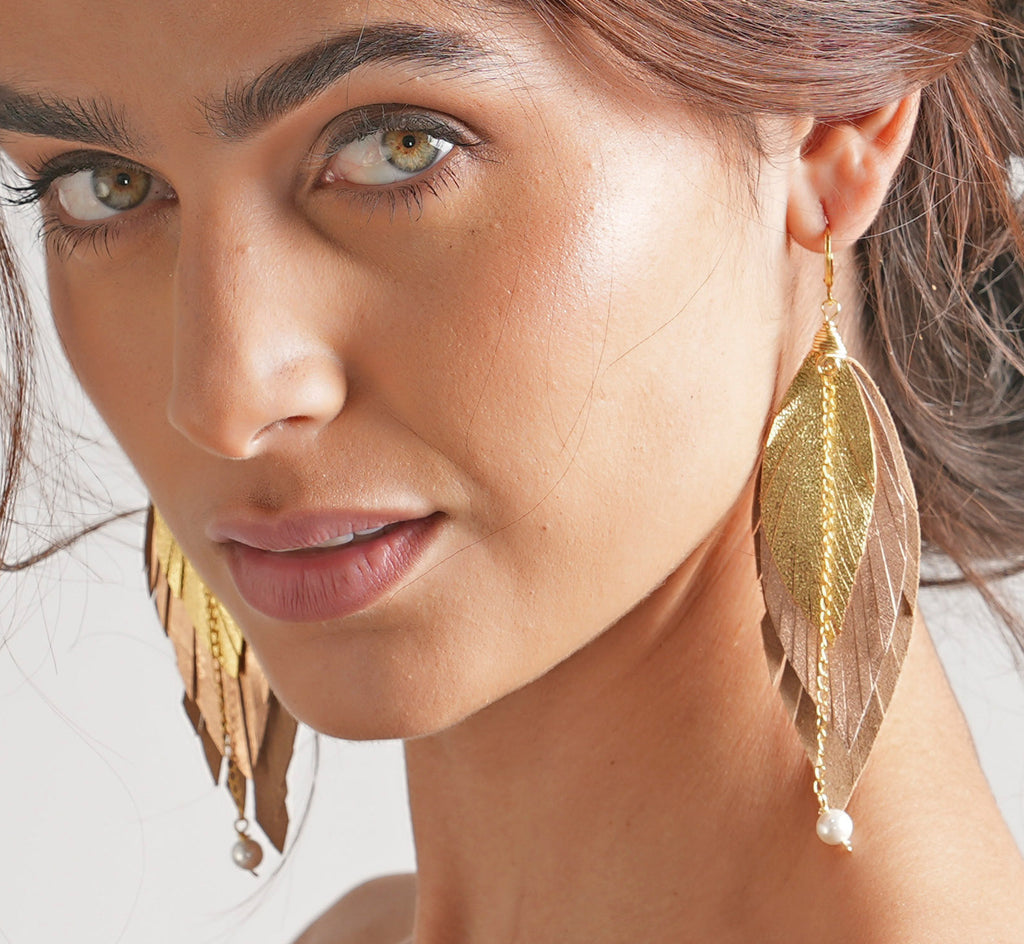 Aretes Gavilán Dorado