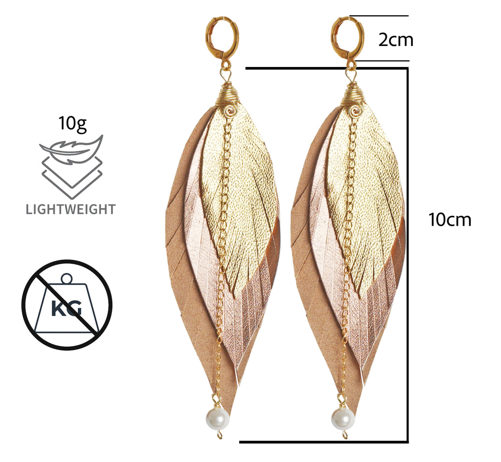 Aretes Gavilán Dorado