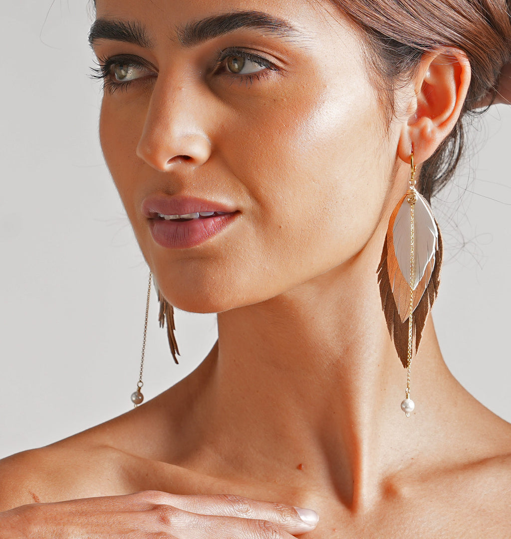 Aretes Gavilán Blanco