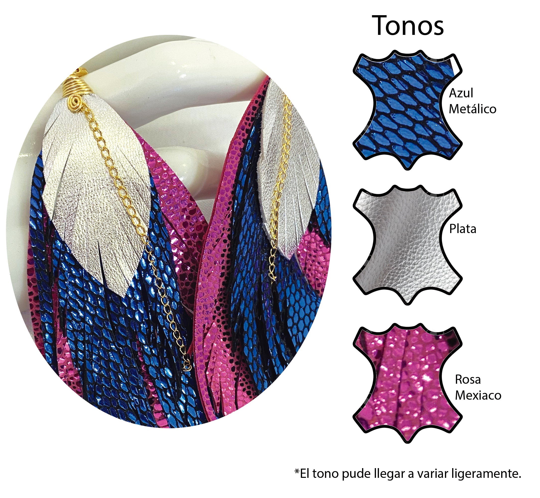 Aretes Maxi Blue Fenix