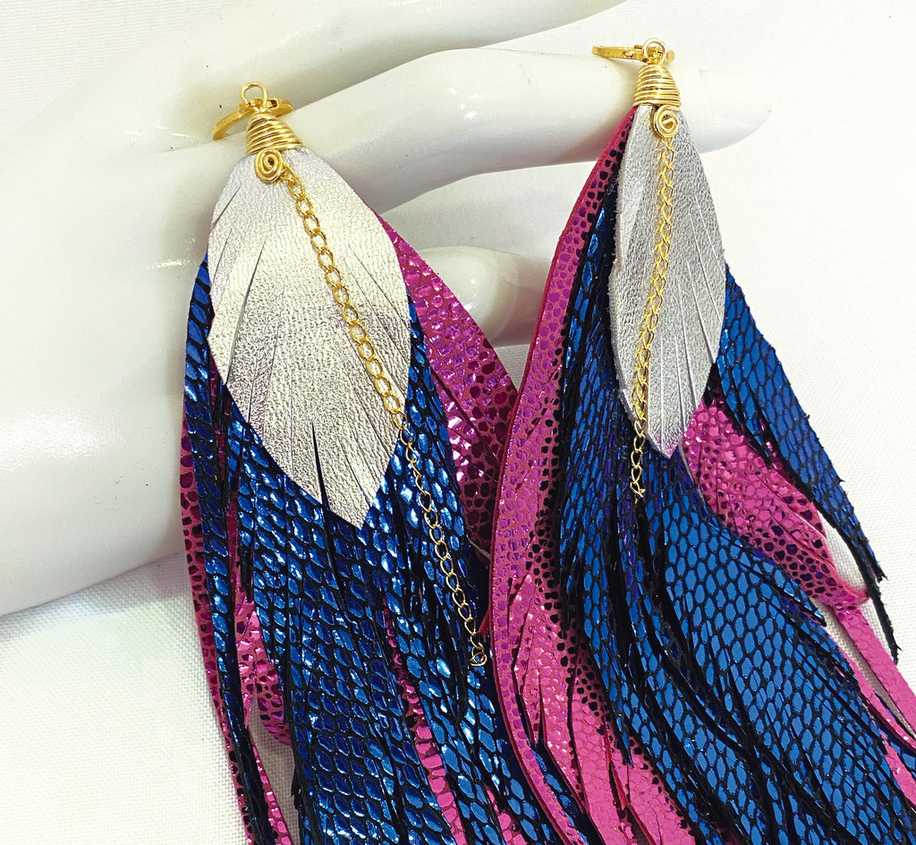 Aretes Maxi Blue Fenix