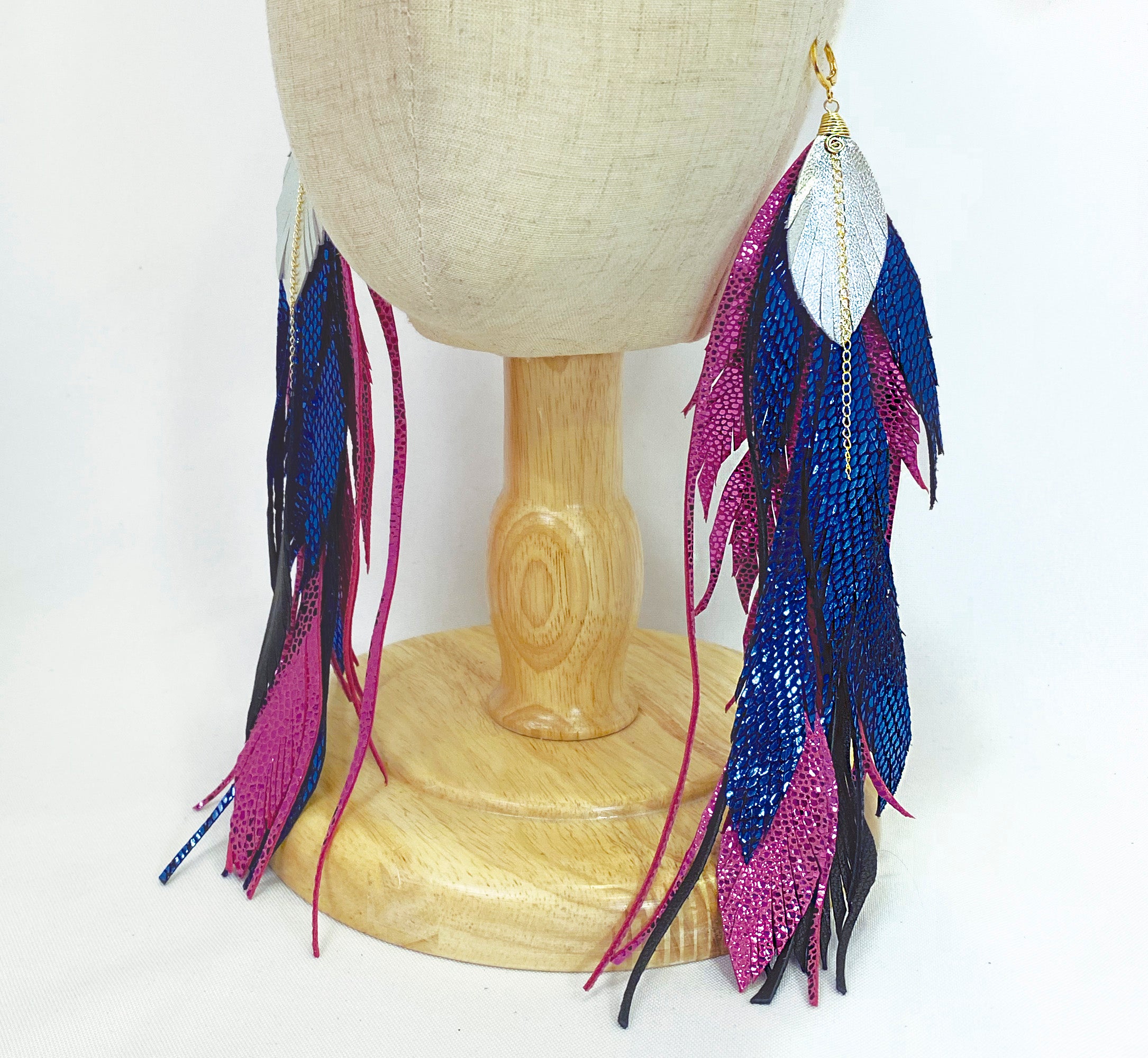 Aretes Maxi Blue Fenix