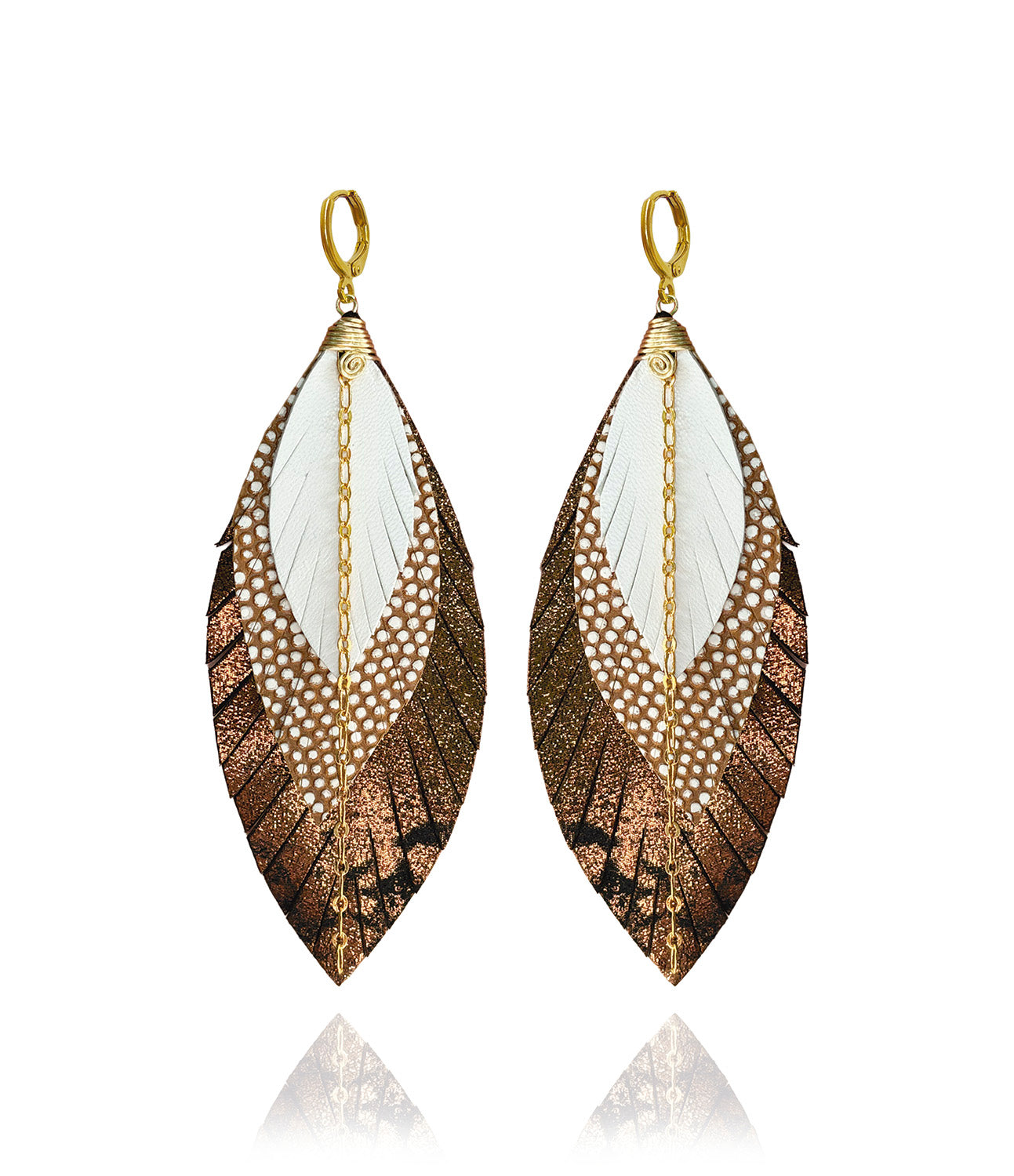 Aretes Mirlo Pardo