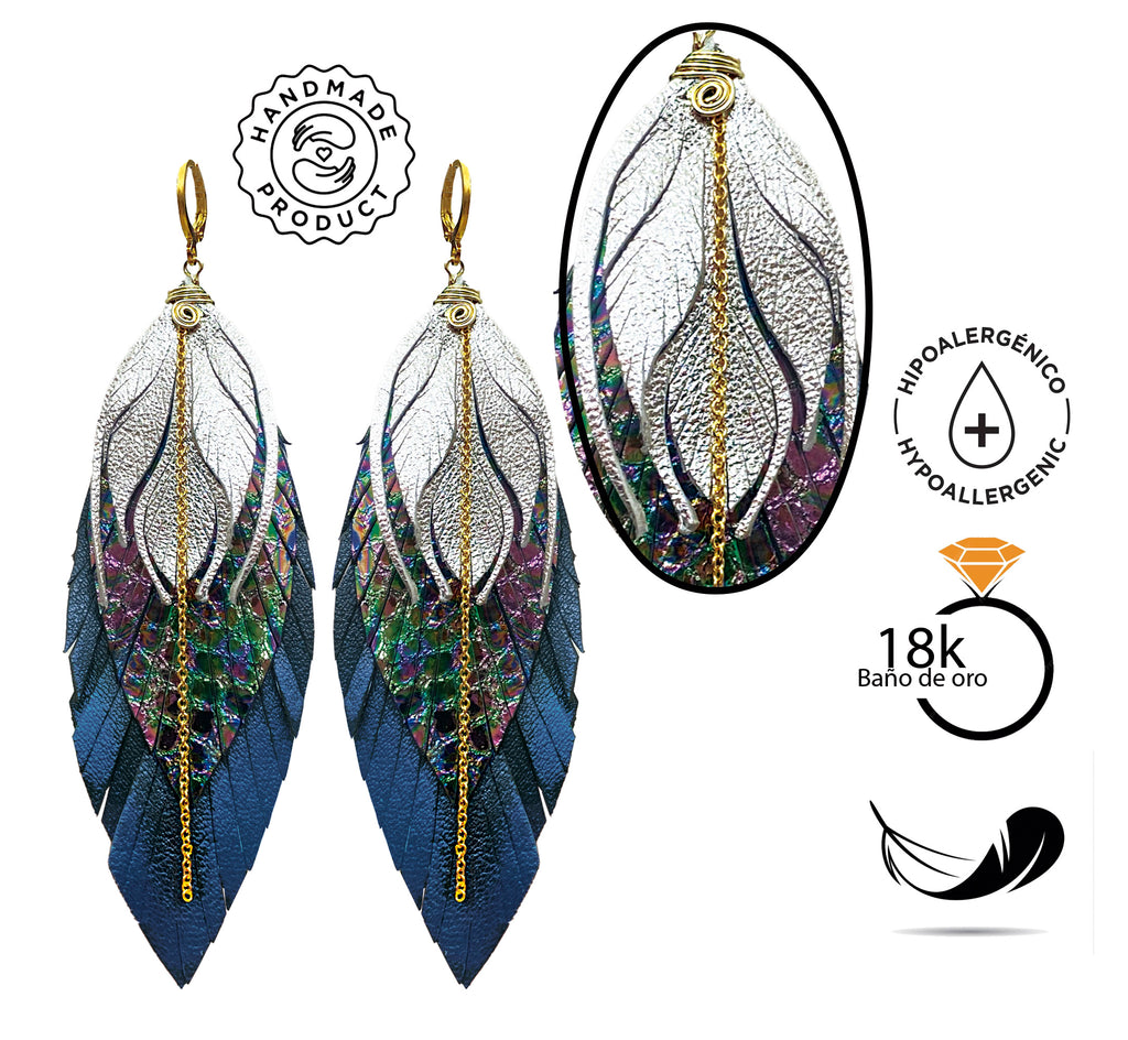 Aretes Colorín Azul