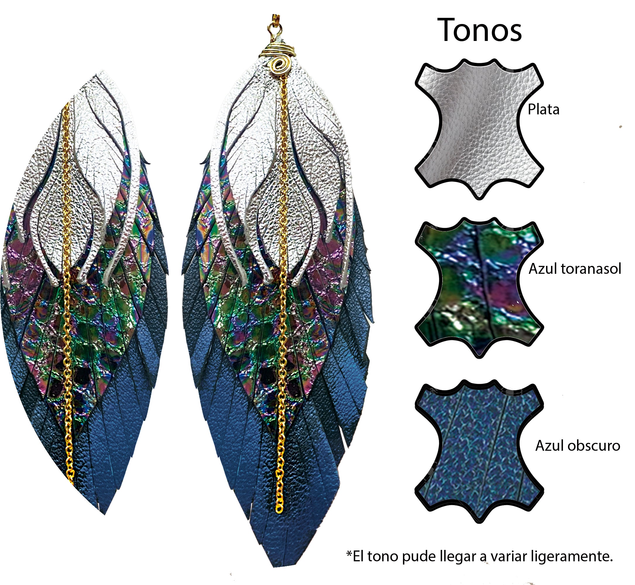 Aretes Colorín Azul