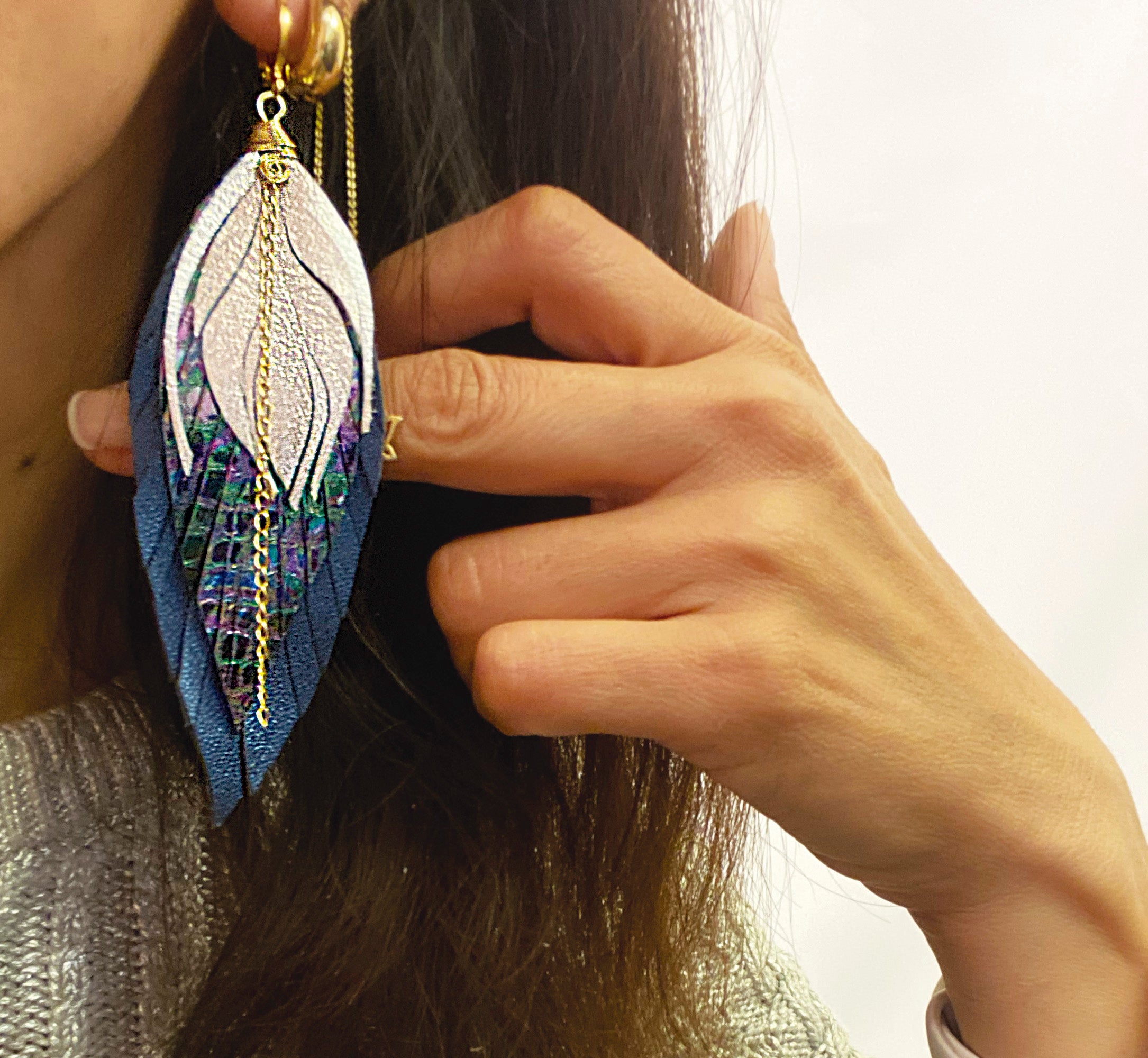 Aretes Colorín Azul