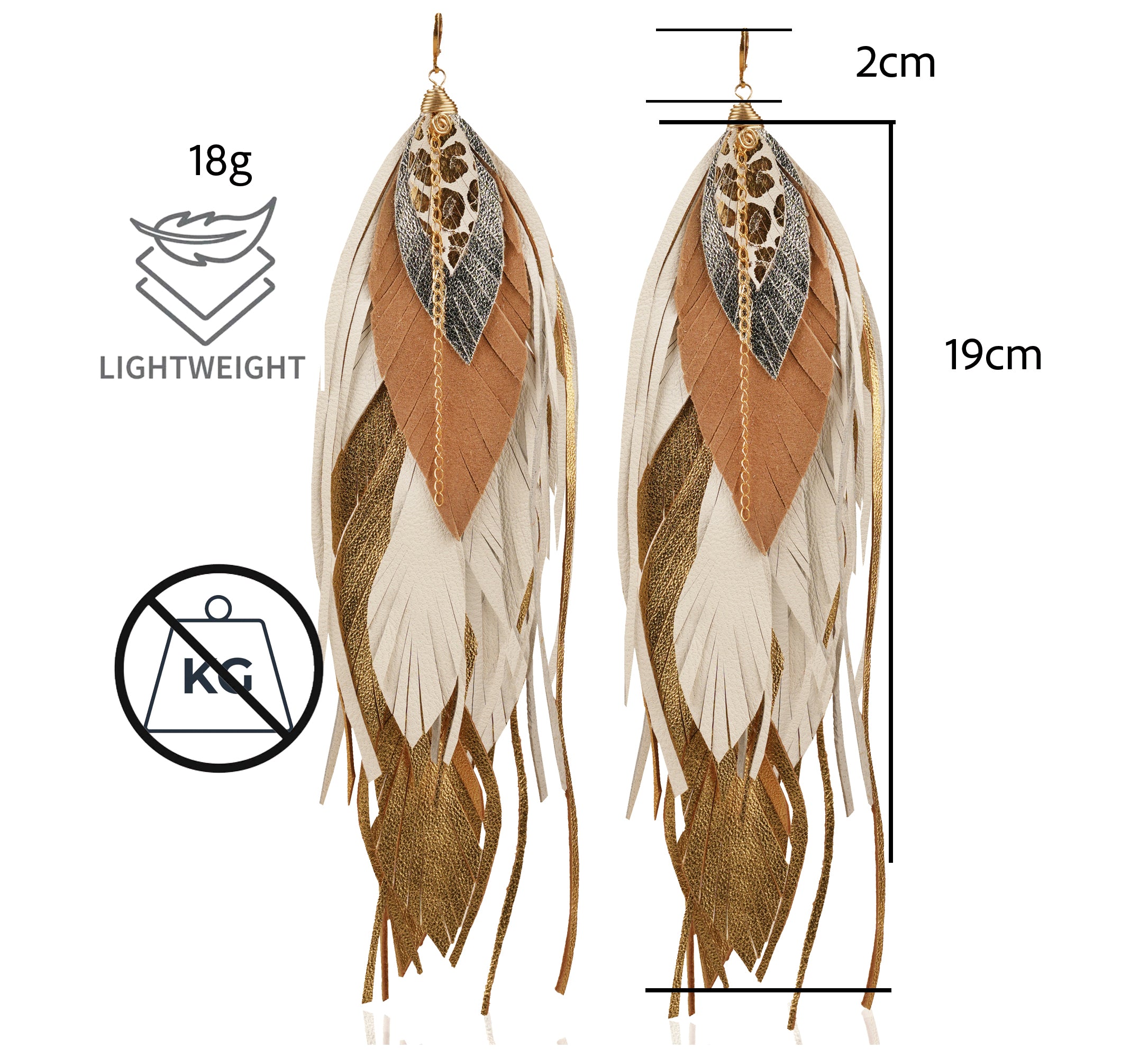 Aretes Maxi Buho Gold