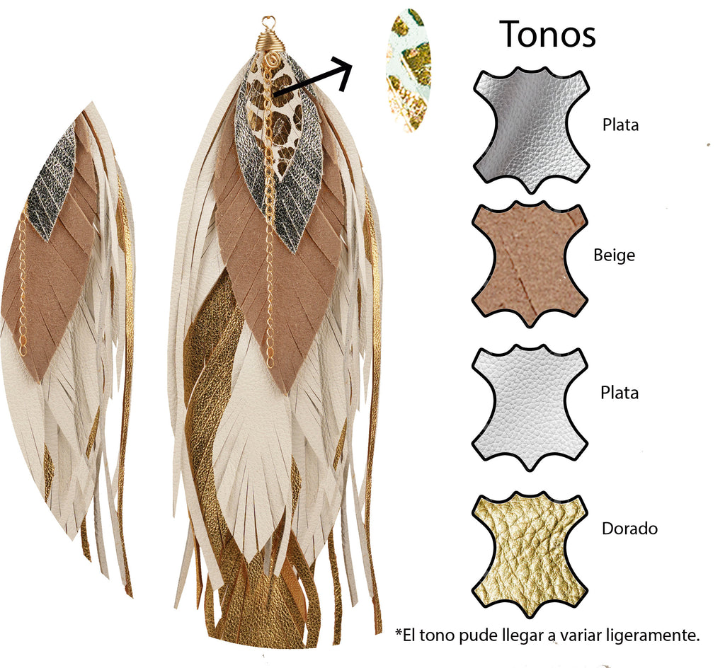 Aretes Maxi Buho Gold