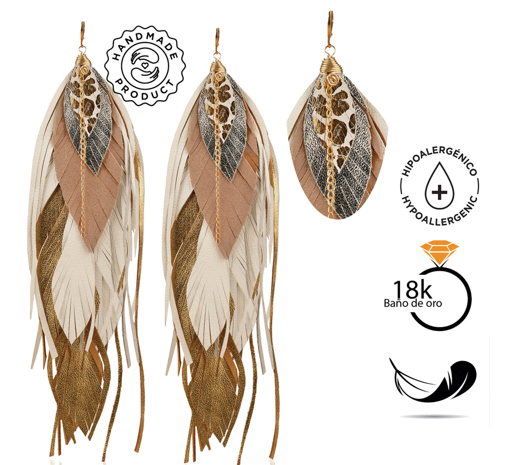 Aretes Maxi Buho Gold