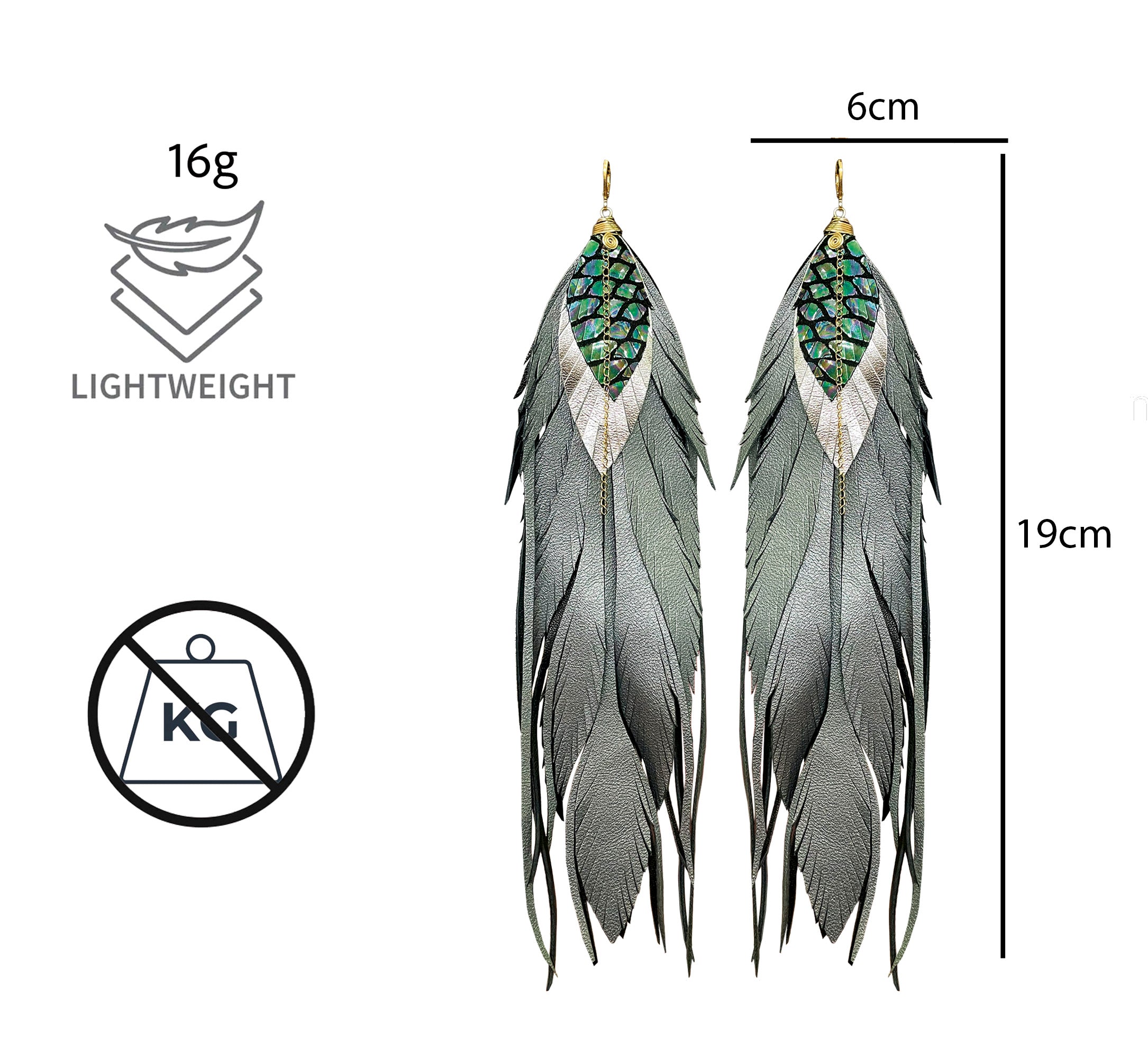 Aretes Maxi Full Raven