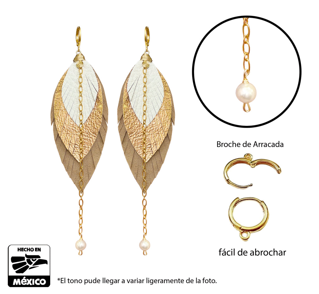 Aretes Gavilán Blanco