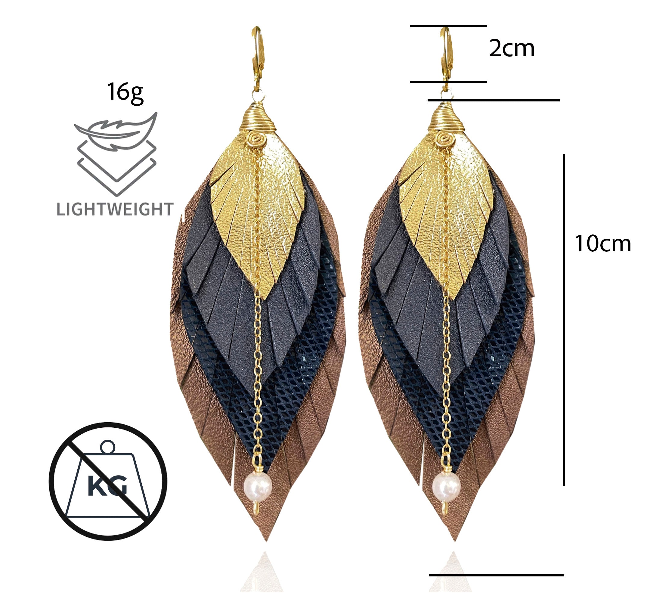 Aretes Mocha Medianos