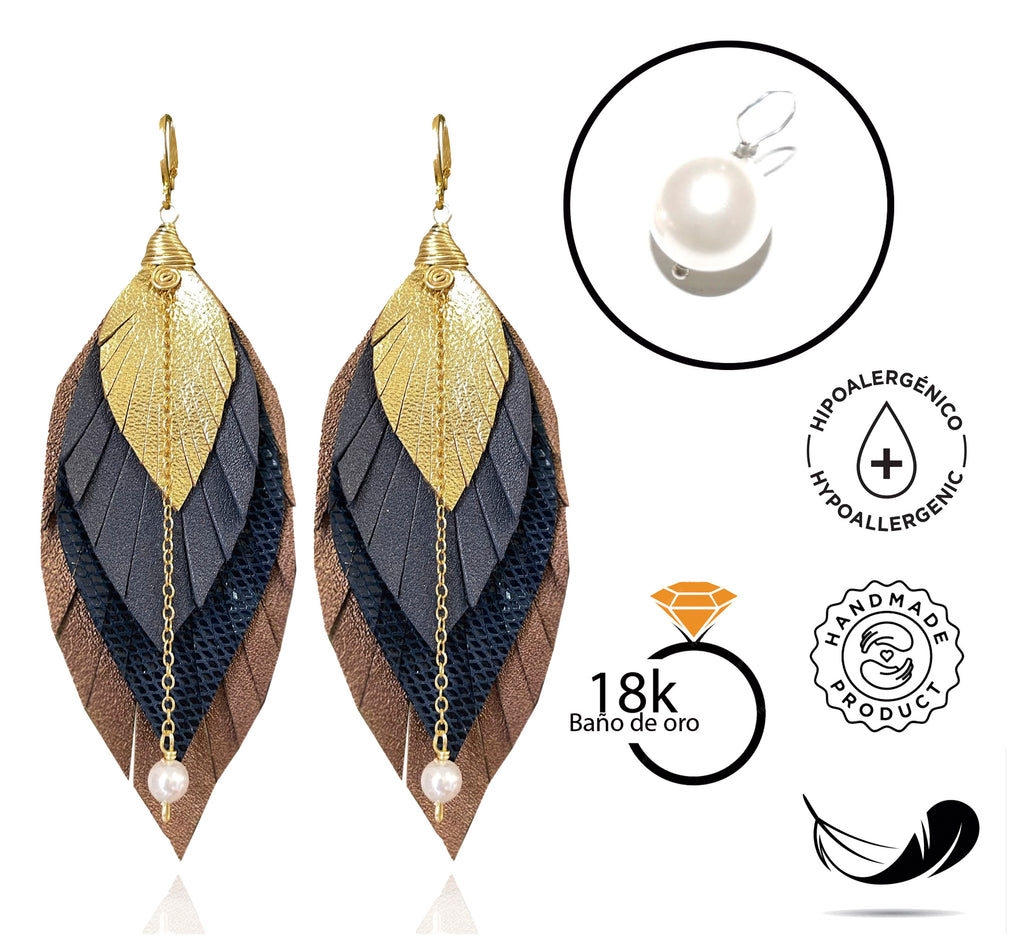 Aretes Mocha Medianos