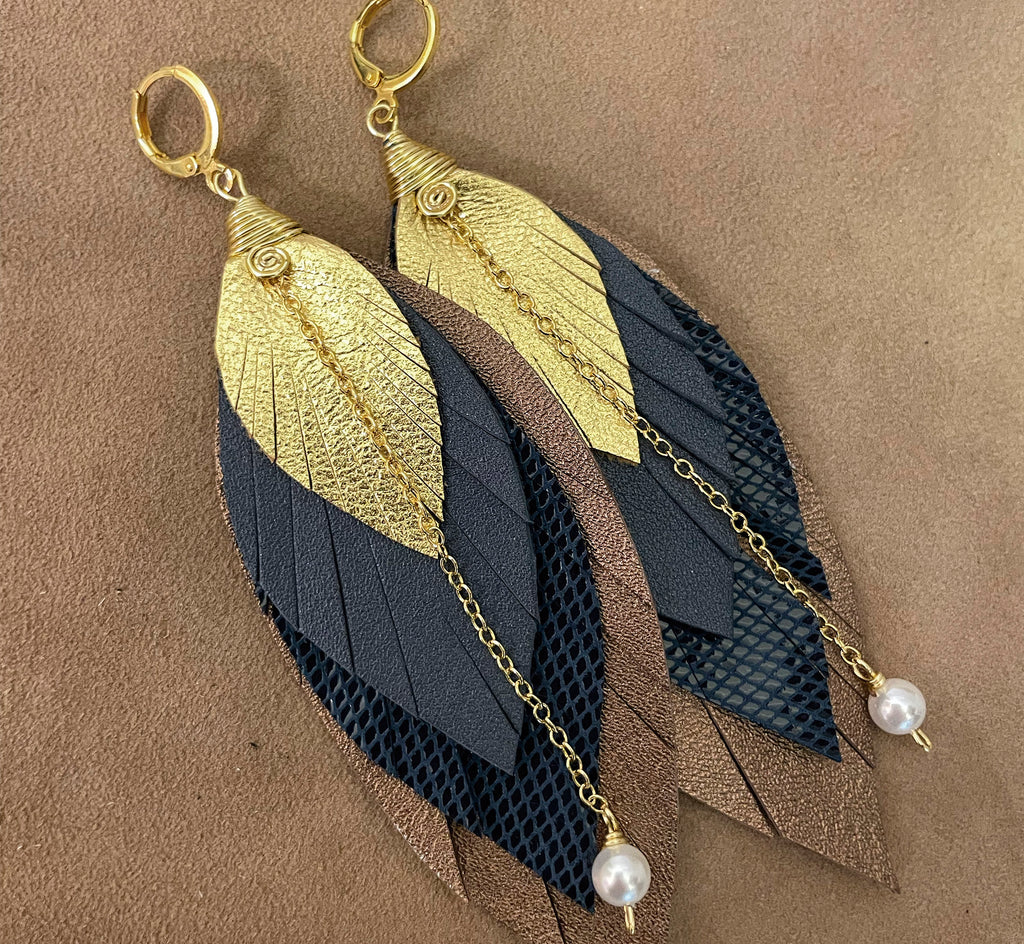 Aretes Mocha Medianos