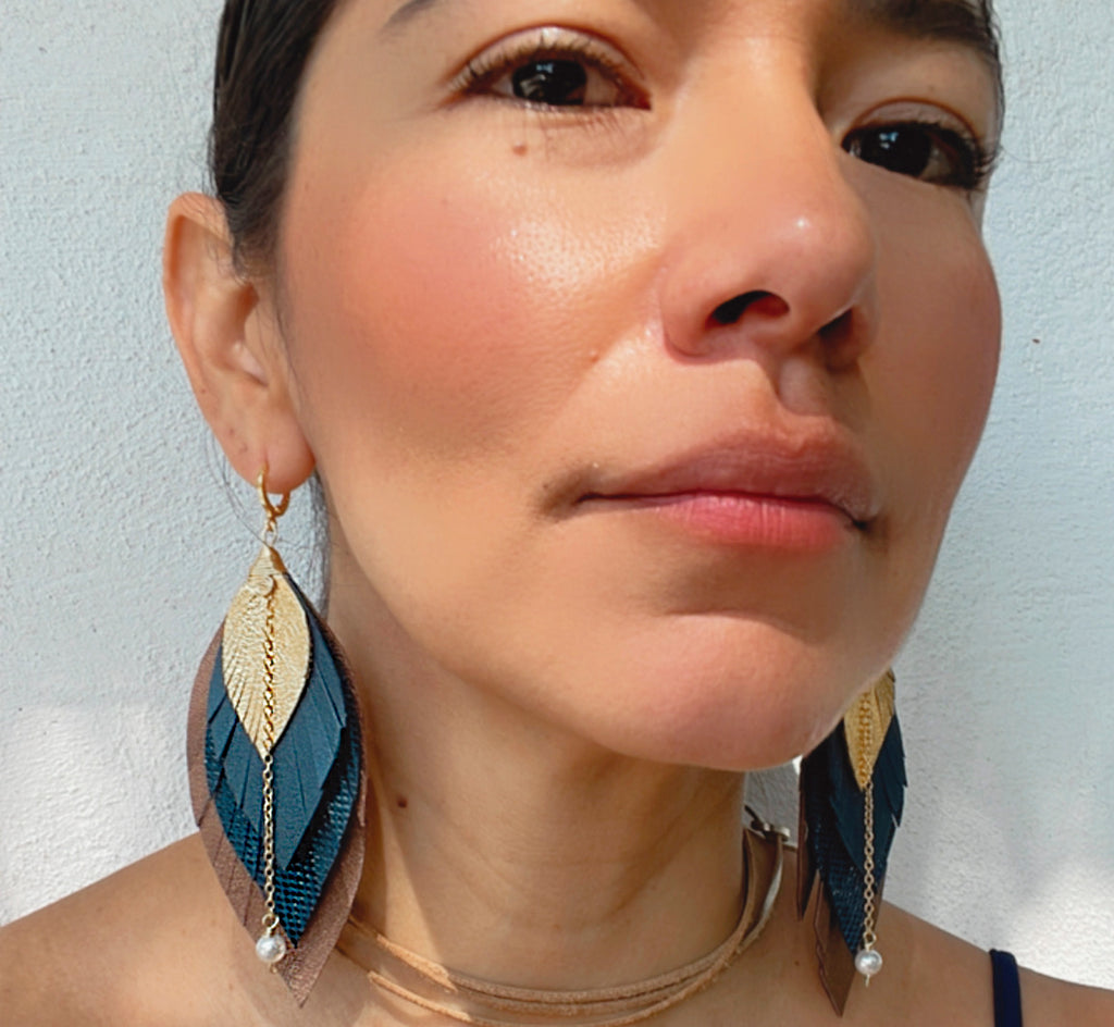 Aretes Mocha Medianos