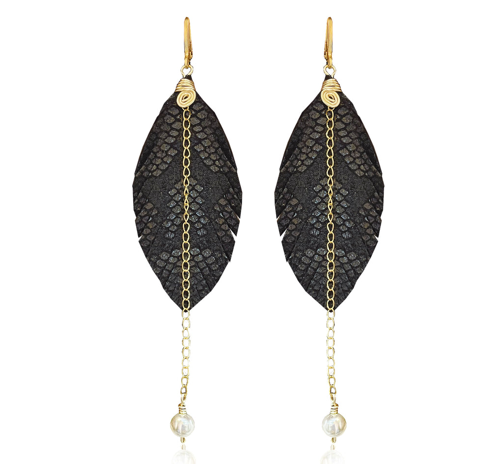 Aretes Monopluma Mallorca Negro