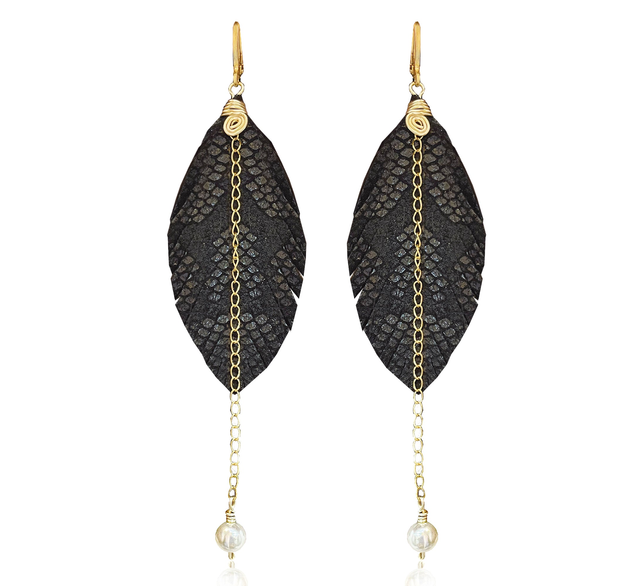 Aretes Monopluma Mallorca Negro