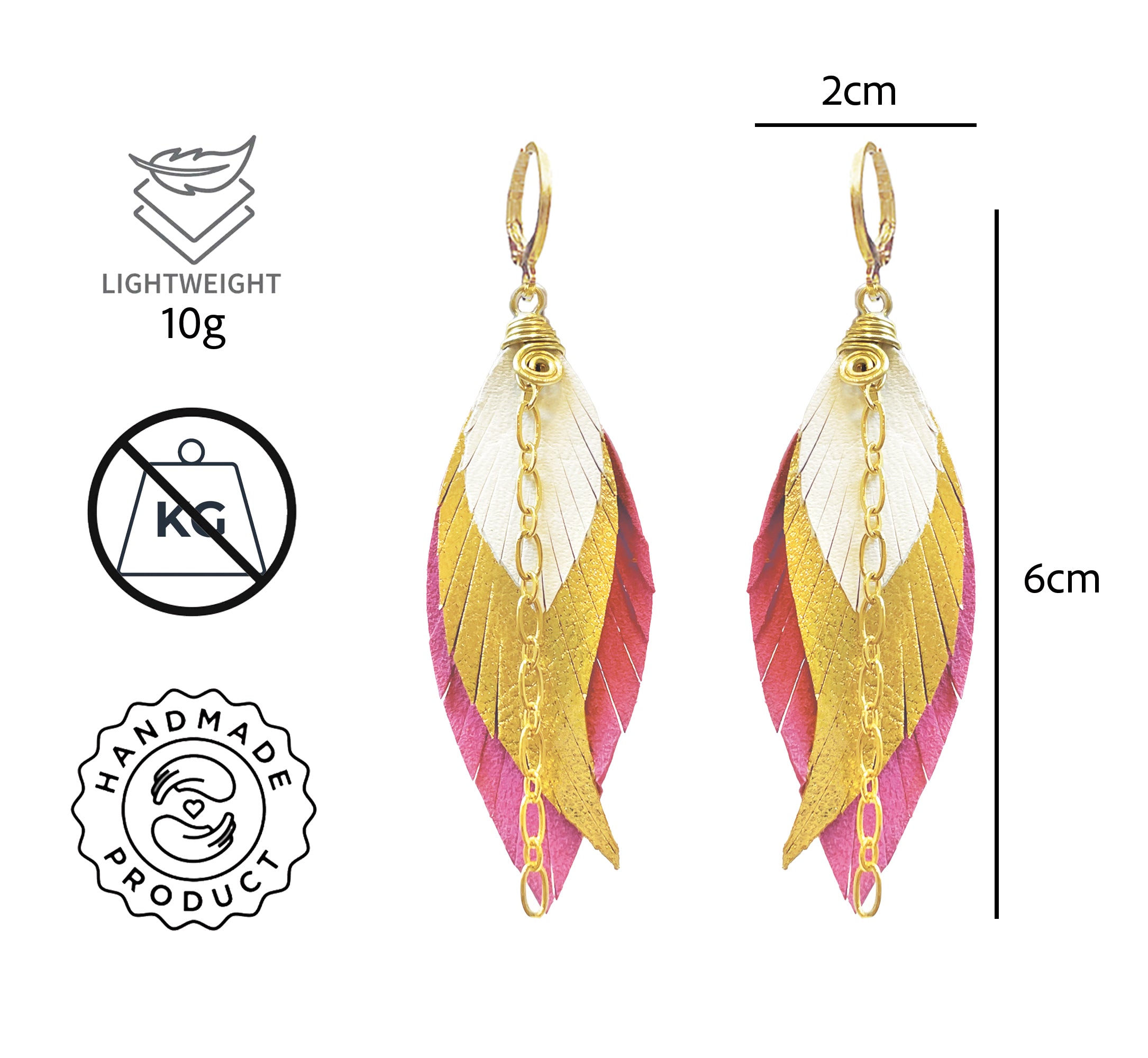 Aretes Mini Rosa