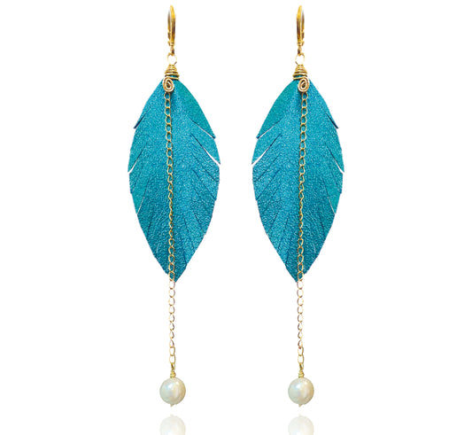 Aretes Monopluma Mallorca Azul