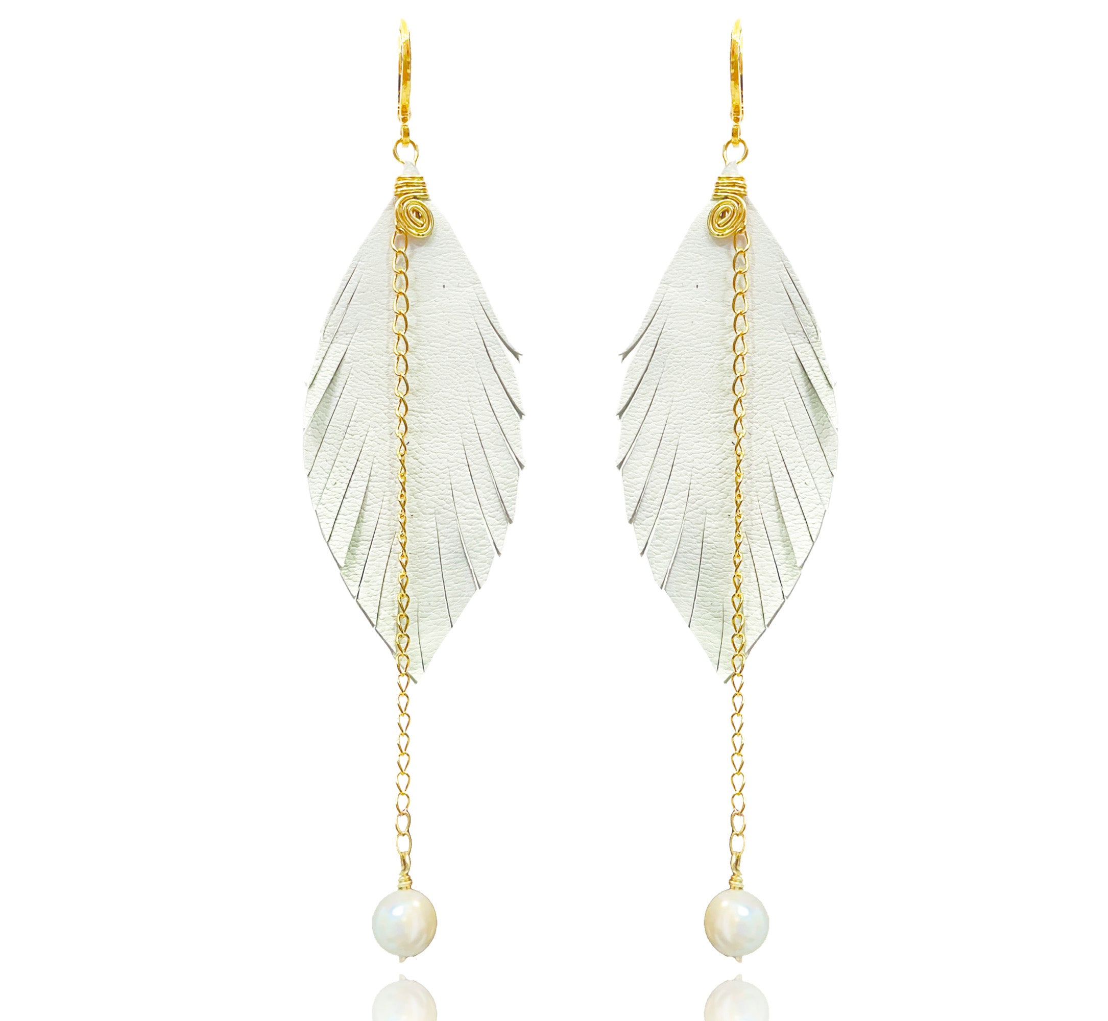 Aretes Monopluma Mallorca Blanco