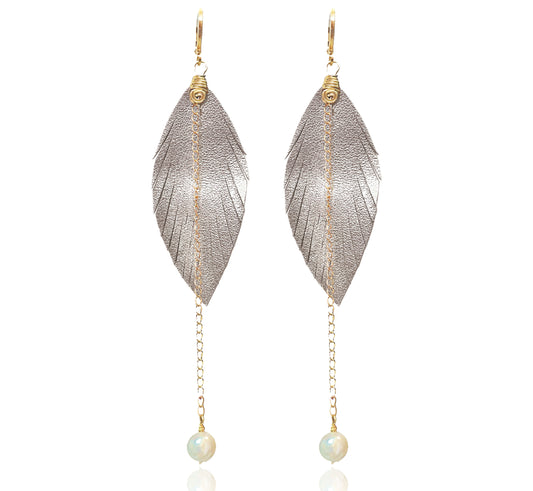 Aretes Monopluma Mallorca Plata