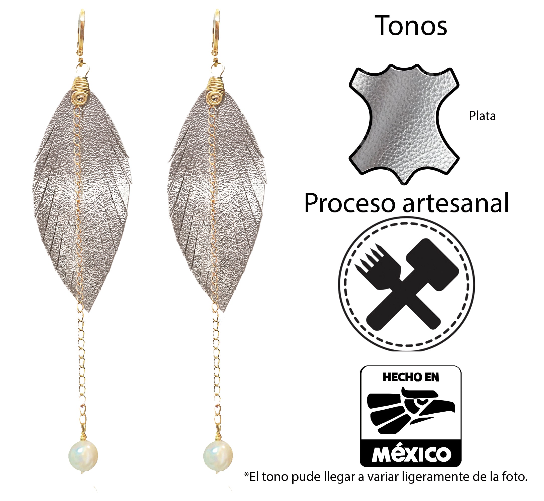 Aretes Monopluma Mallorca Plata