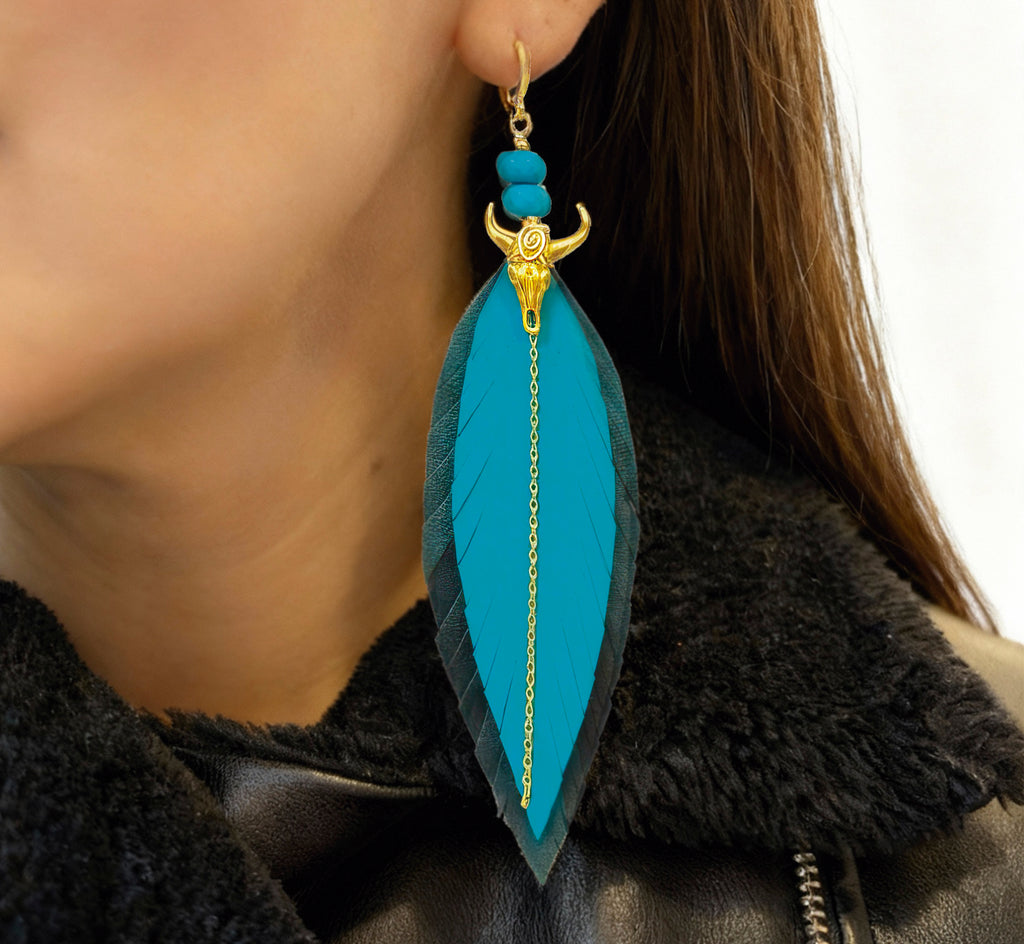 Aretes Toro Turquesa