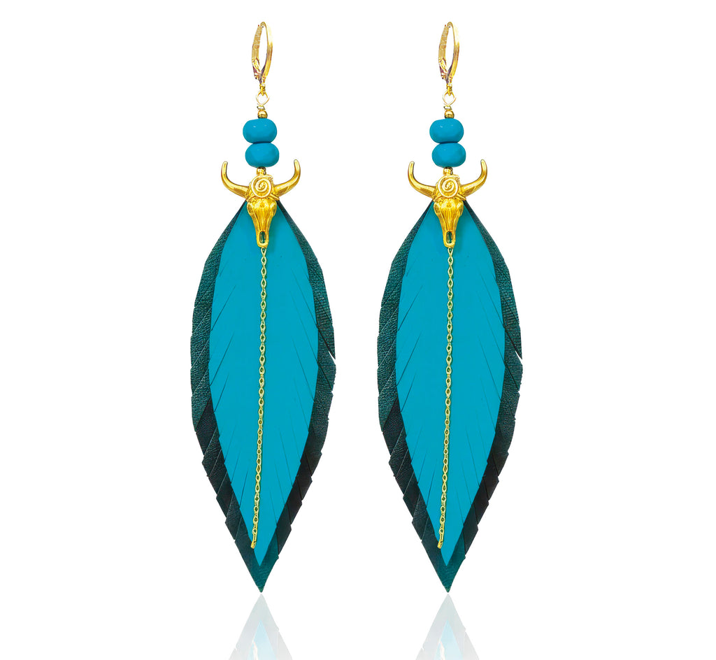 Aretes Toro Turquesa