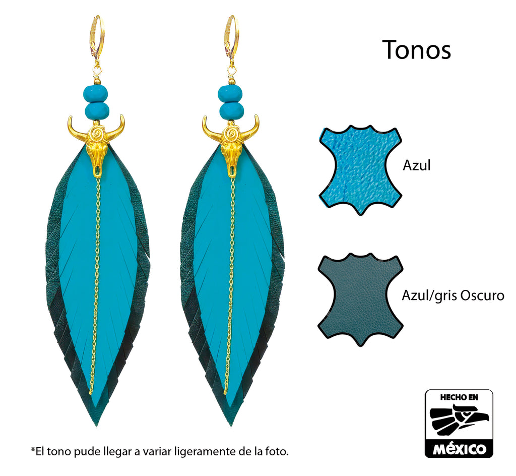 Aretes Toro Turquesa