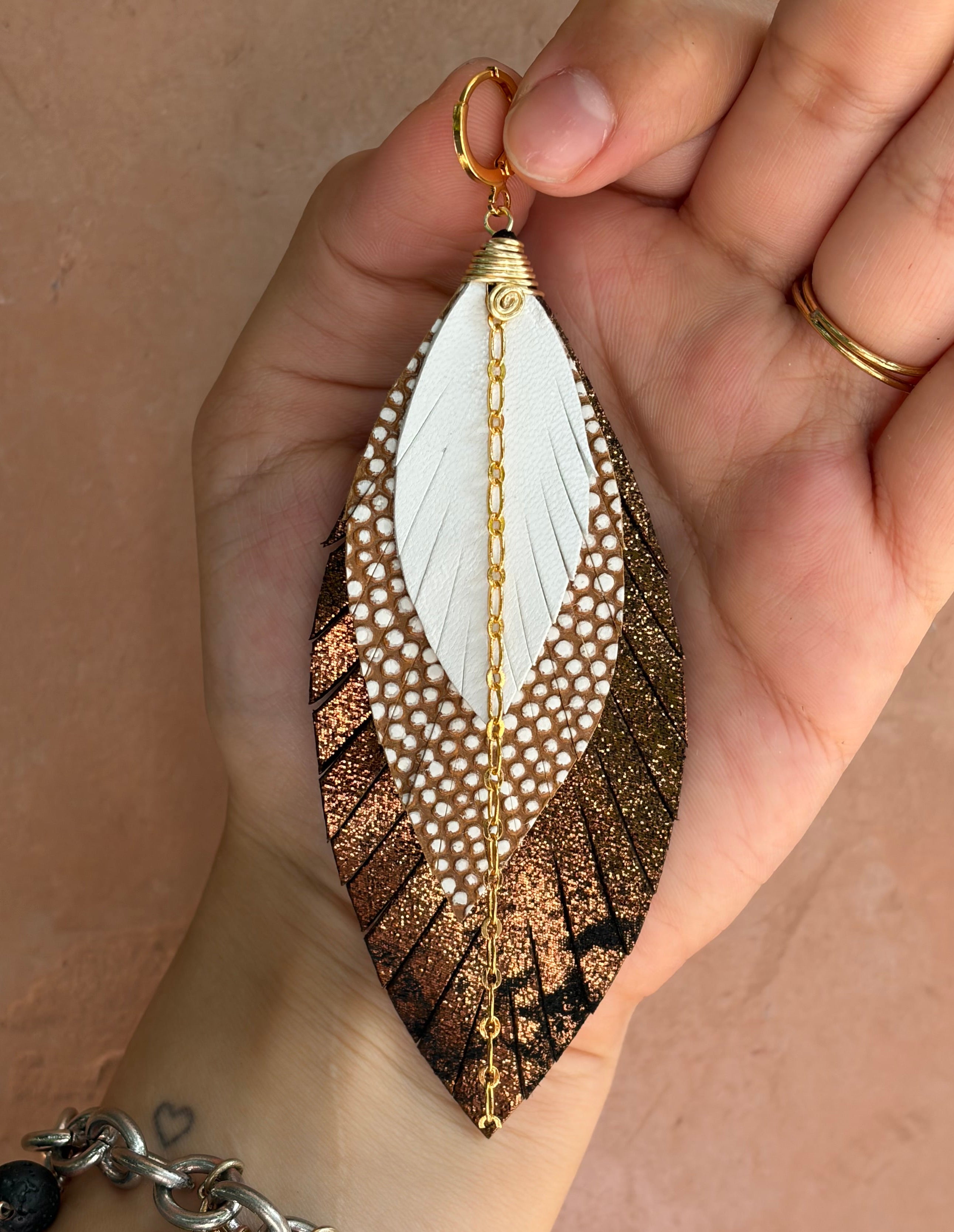 Aretes Mirlo Pardo