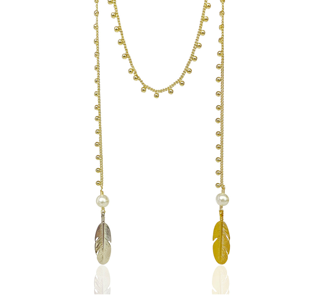 Collar Plumas Bicolor