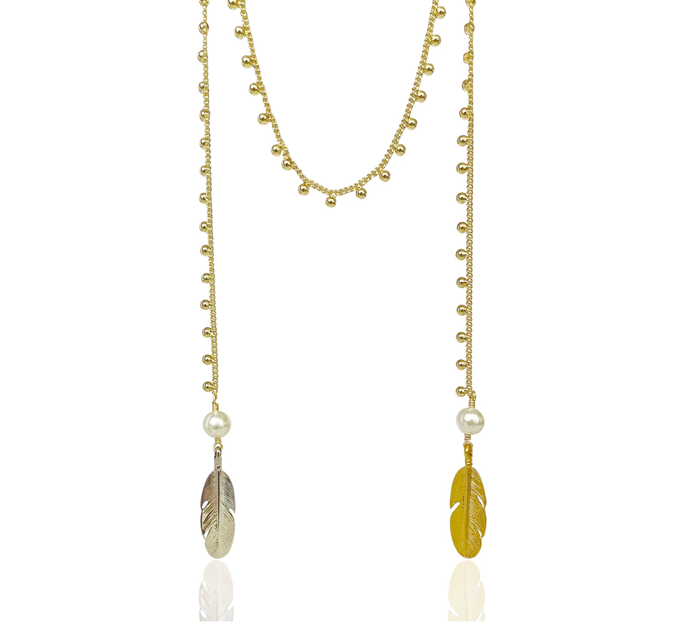 Collar Plumas Bicolor