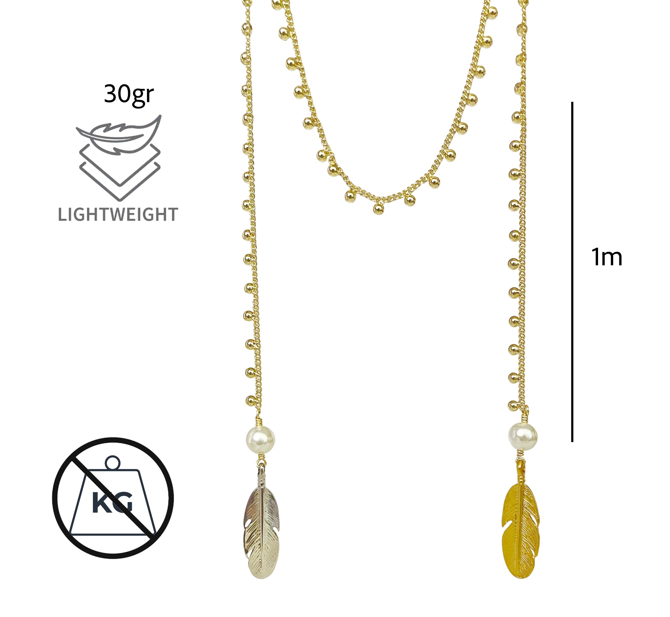 Collar Plumas Bicolor